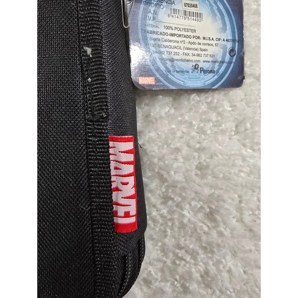 Marvel Ultimate Spider-Man Triple Zipper Pencil Case Black Red REF 51449 NWT